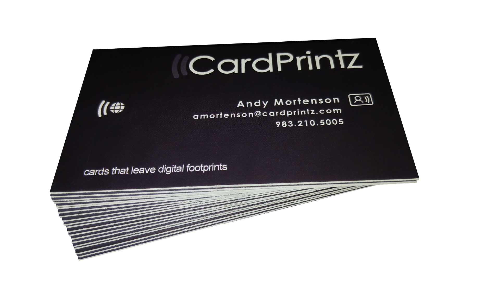 Dual-Zone Paper NFC Business Cards (QTY 20)